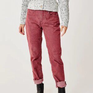 Carve Design Carson Cord Hi Rise in Brick